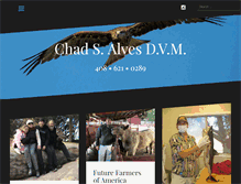 Tablet Screenshot of chadalvesdvm.com